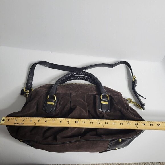 Banana Republic 100% Leather Suede Shoulder Bag OS - Picture 7 of 16